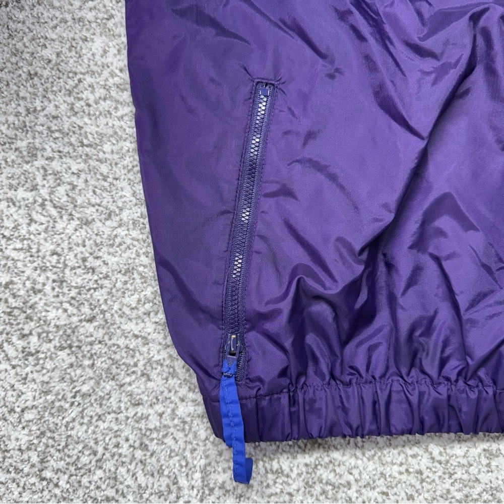 Men’s Vtg 90s Columbia Purple/Blue/Teal Windbreaker Nylon Jacket 1/2‎ Zip Coat L - Picture 6 of 13